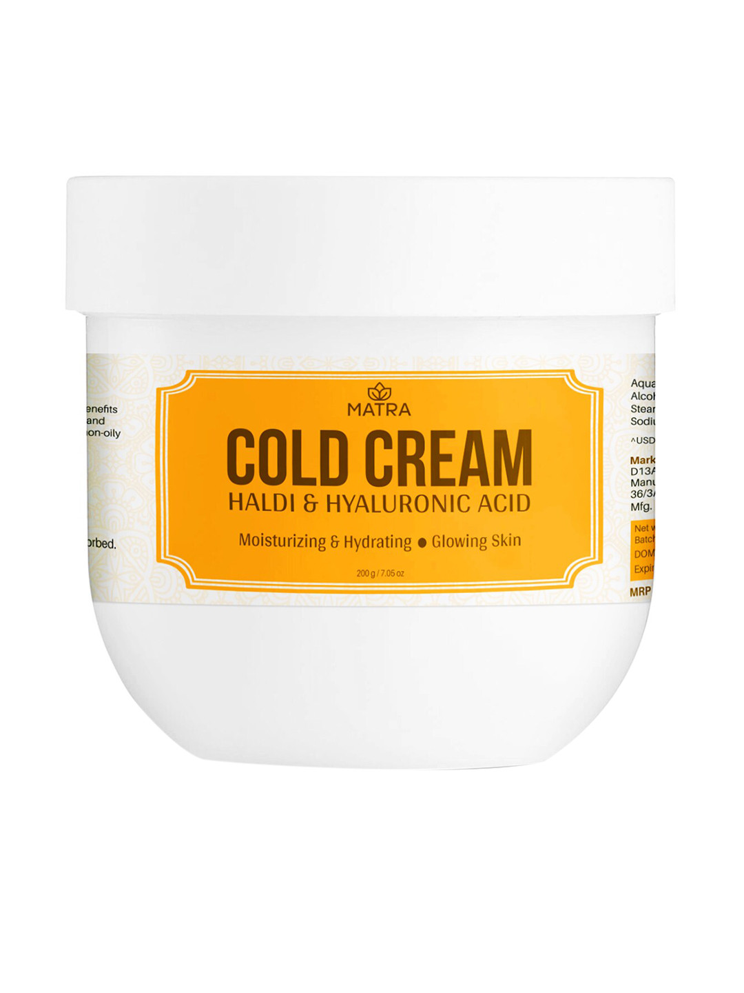 Buy MATRA Haldi & Hyaluronic Acid Moisturizing & Hydrating Cold Cream