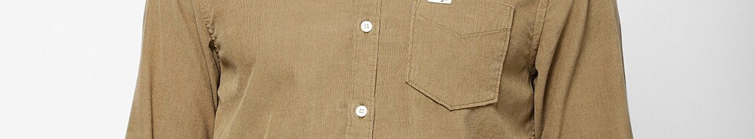 Buy Wrangler Men Khaki Slim Fit Casual Shirt - Shirts for Men 19387742 ...