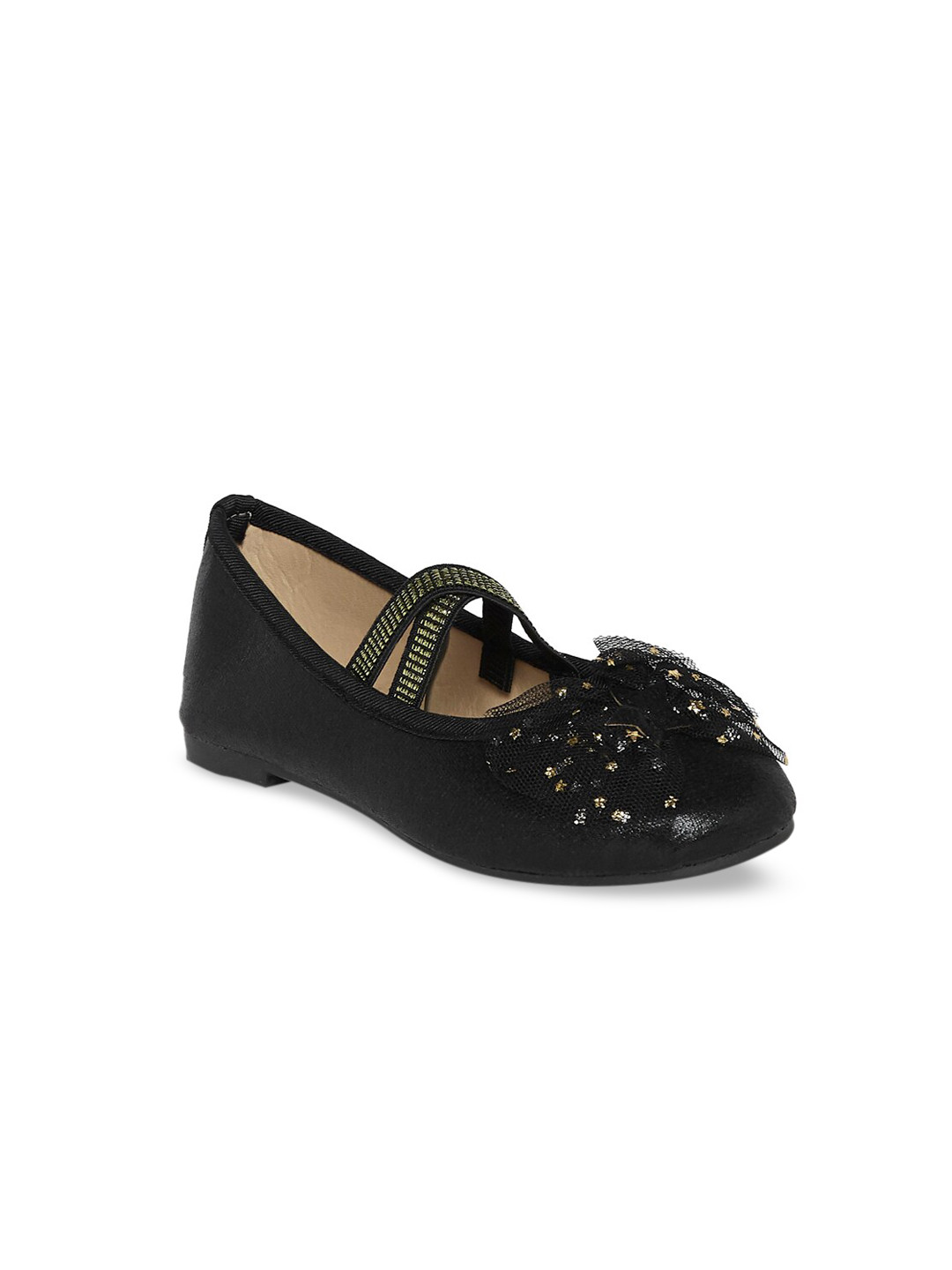 Buy Pantaloons Junior Girls Black Embellished Ballerinas Flats Flats