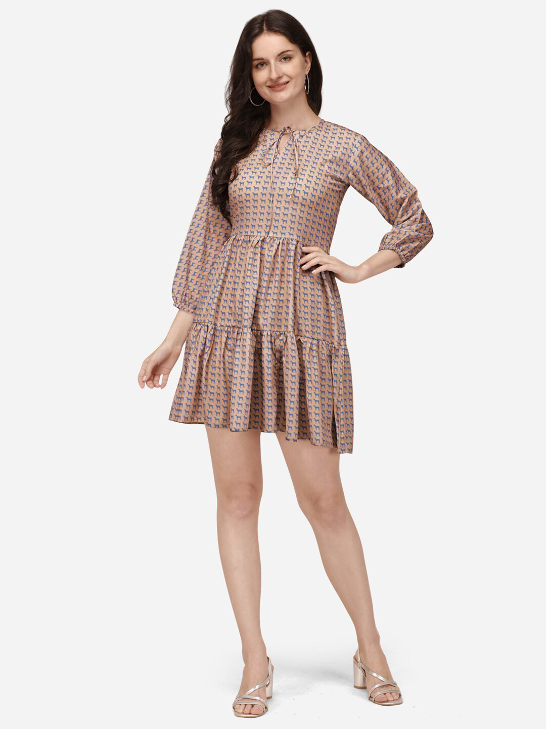 Buy OCTICS Orange & Grey Dress Dresses for Women 19398032 Myntra