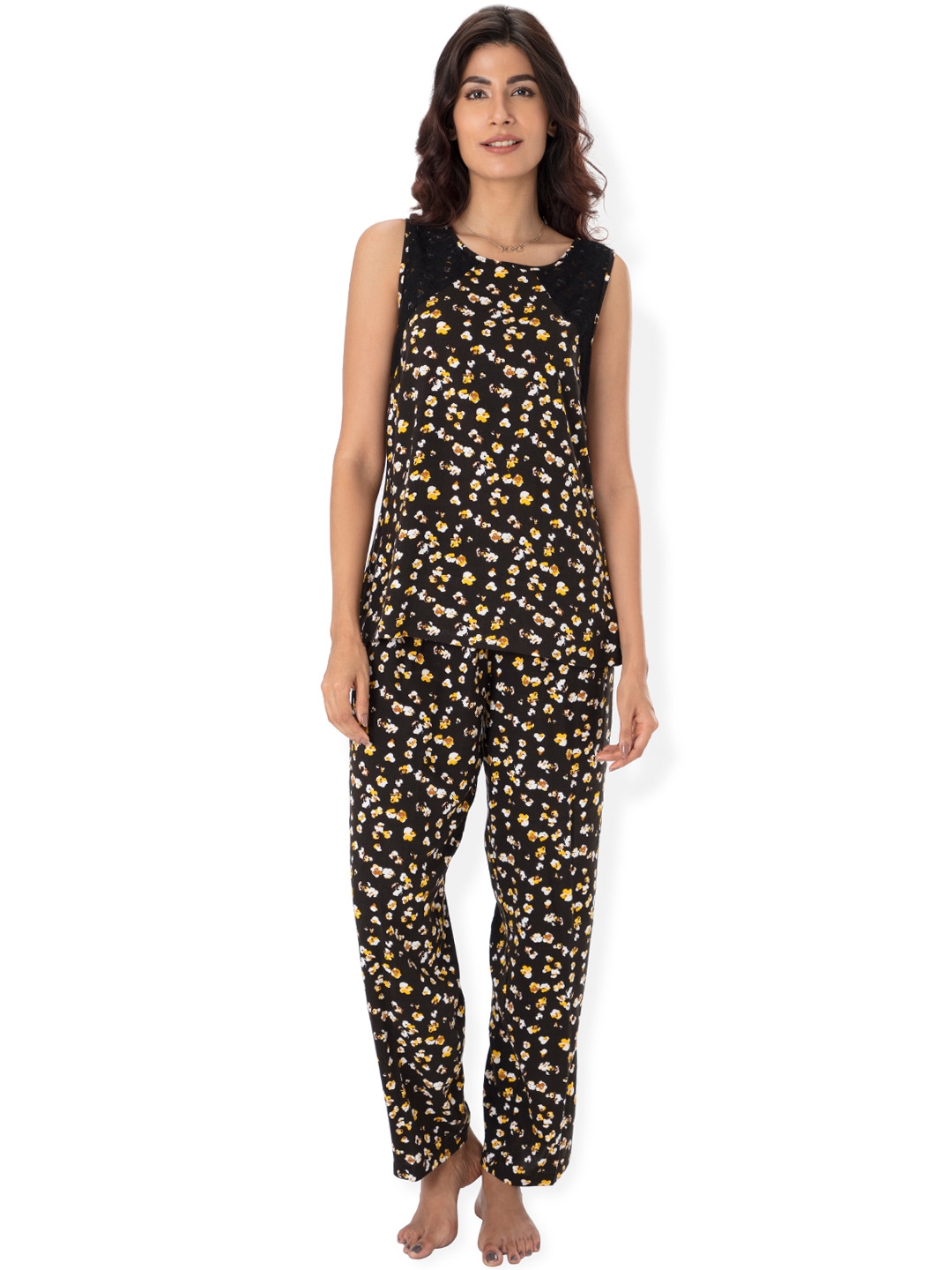 night suit for women black