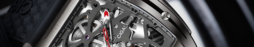 Buy CIGA Design Men Z Series Automatic Titanium Case Skeleton Watch ...