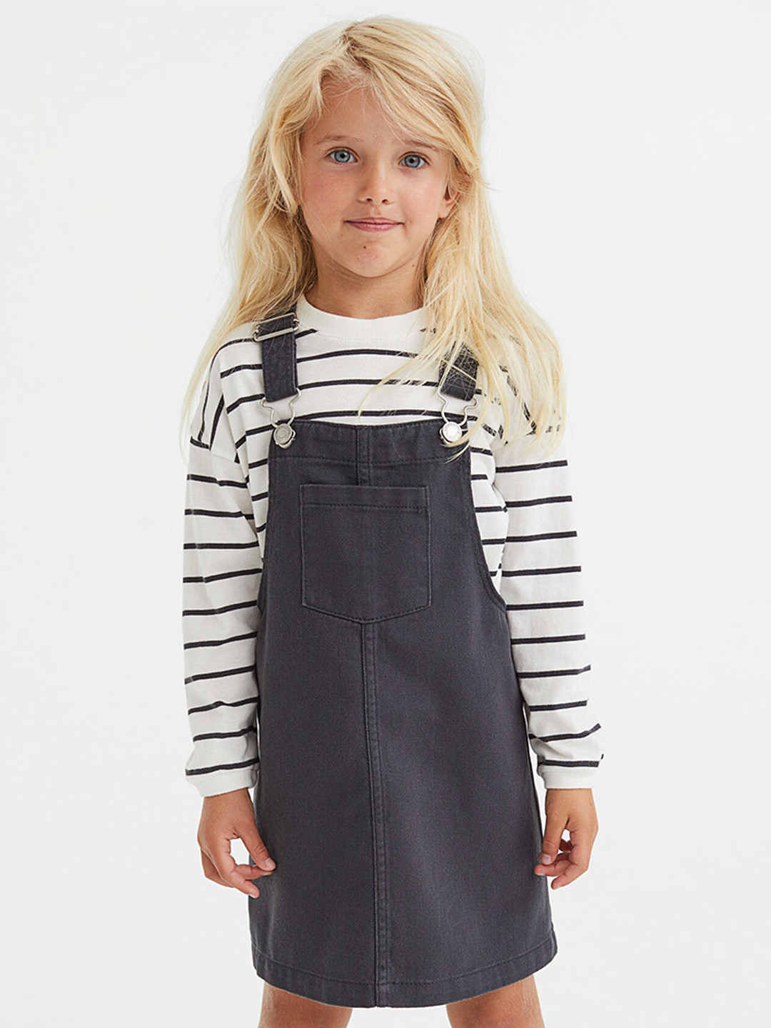 Buy H&M Girls Grey 2 Piece Cotton Set Dresses for Girls 19409418 Myntra