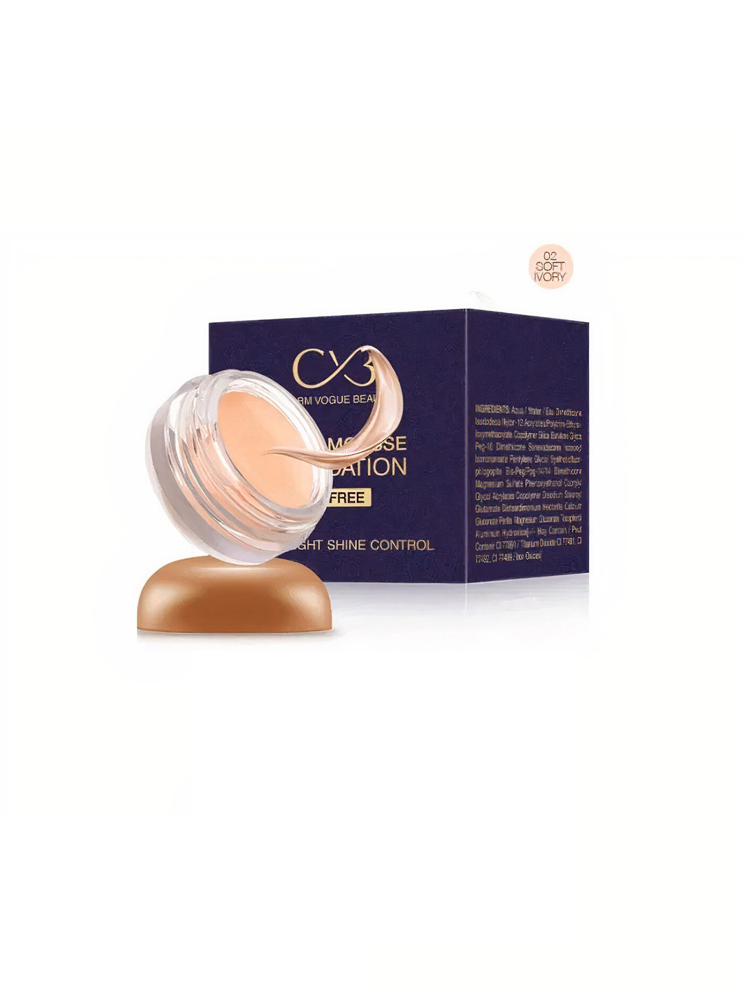 Buy CVB Oil Free Light Weight Shine Control Matte Mousse Foundation 15