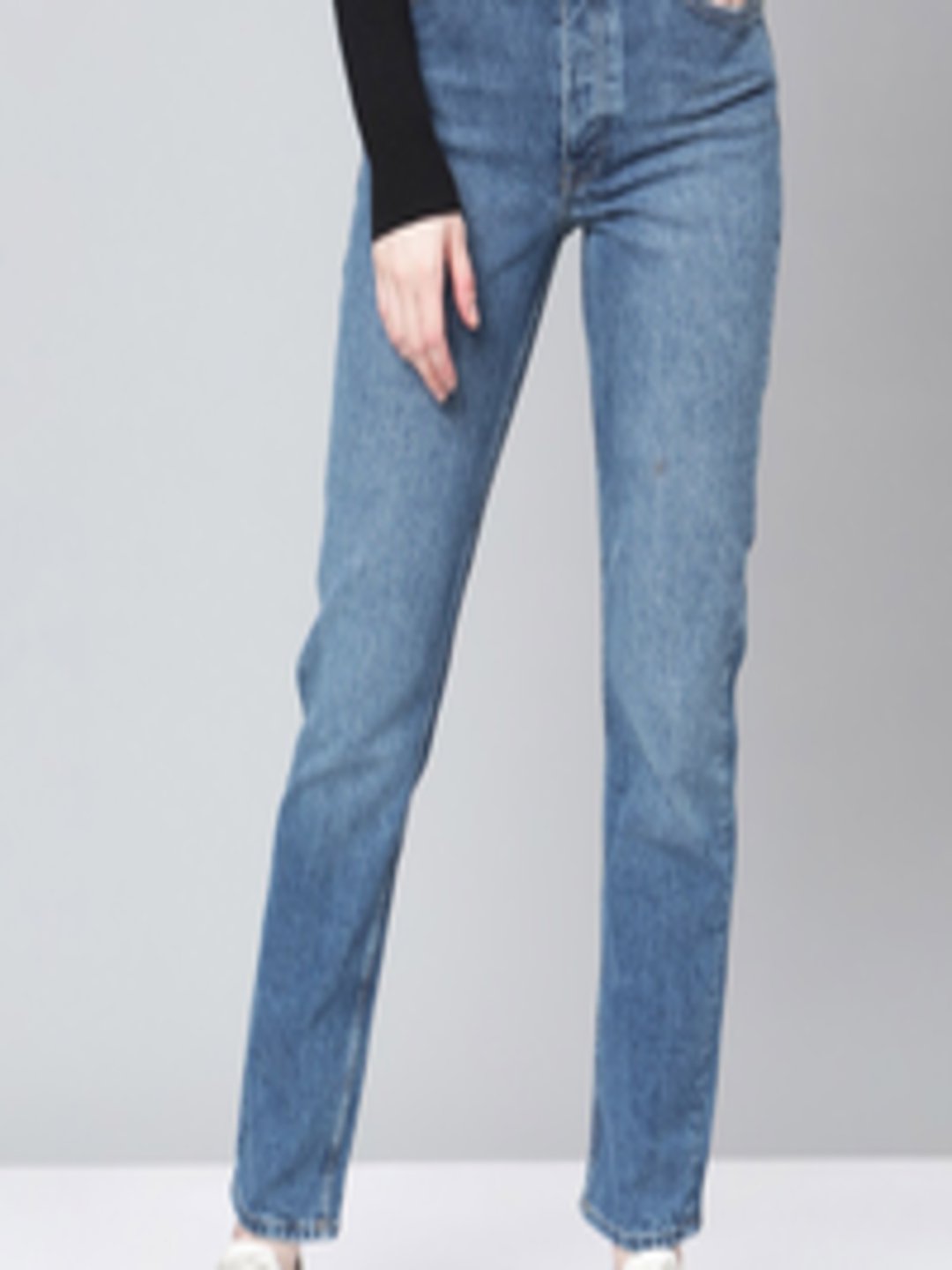 Buy GANT Women Blue Straight Fit Light Fade Jeans - Jeans for Women ...