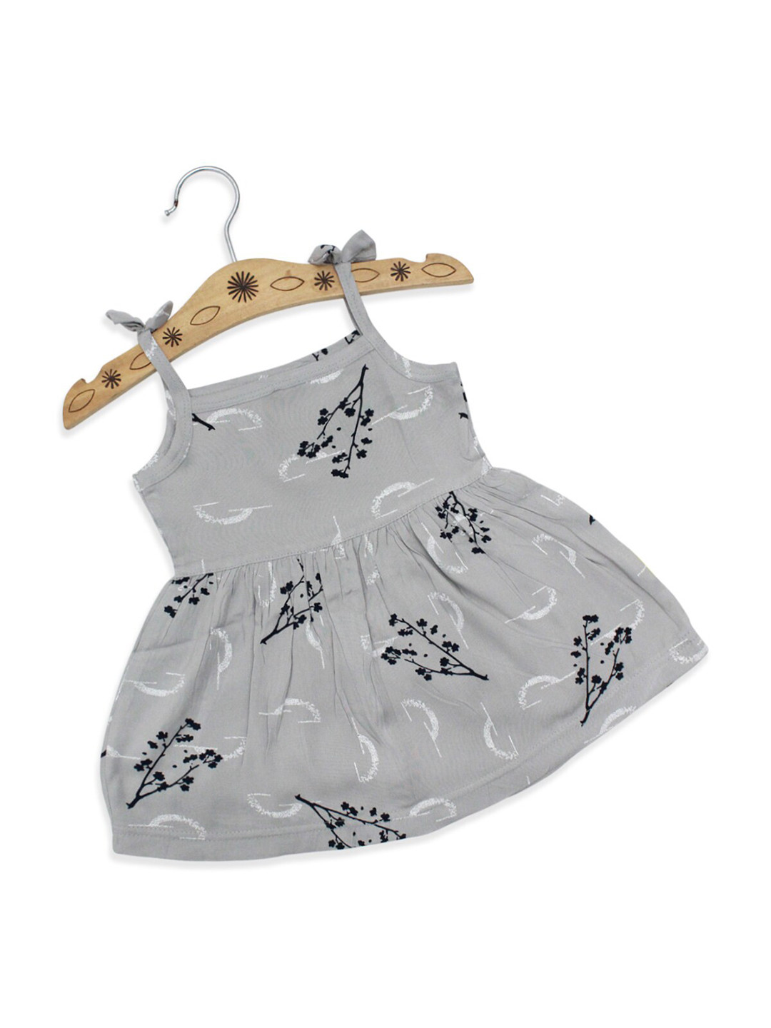 Buy Born Babies Grey Floral Dress Dresses for Girls 19418088 Myntra