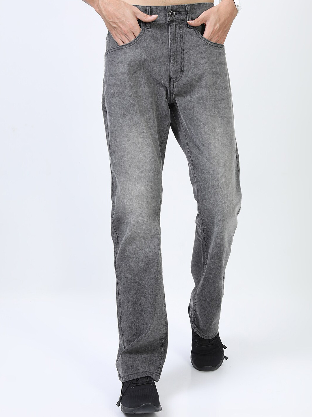 Buy HIGHLANDER Men Grey Bootcut Light Fade Stretchable Jeans Jeans for Men 19419034 Myntra