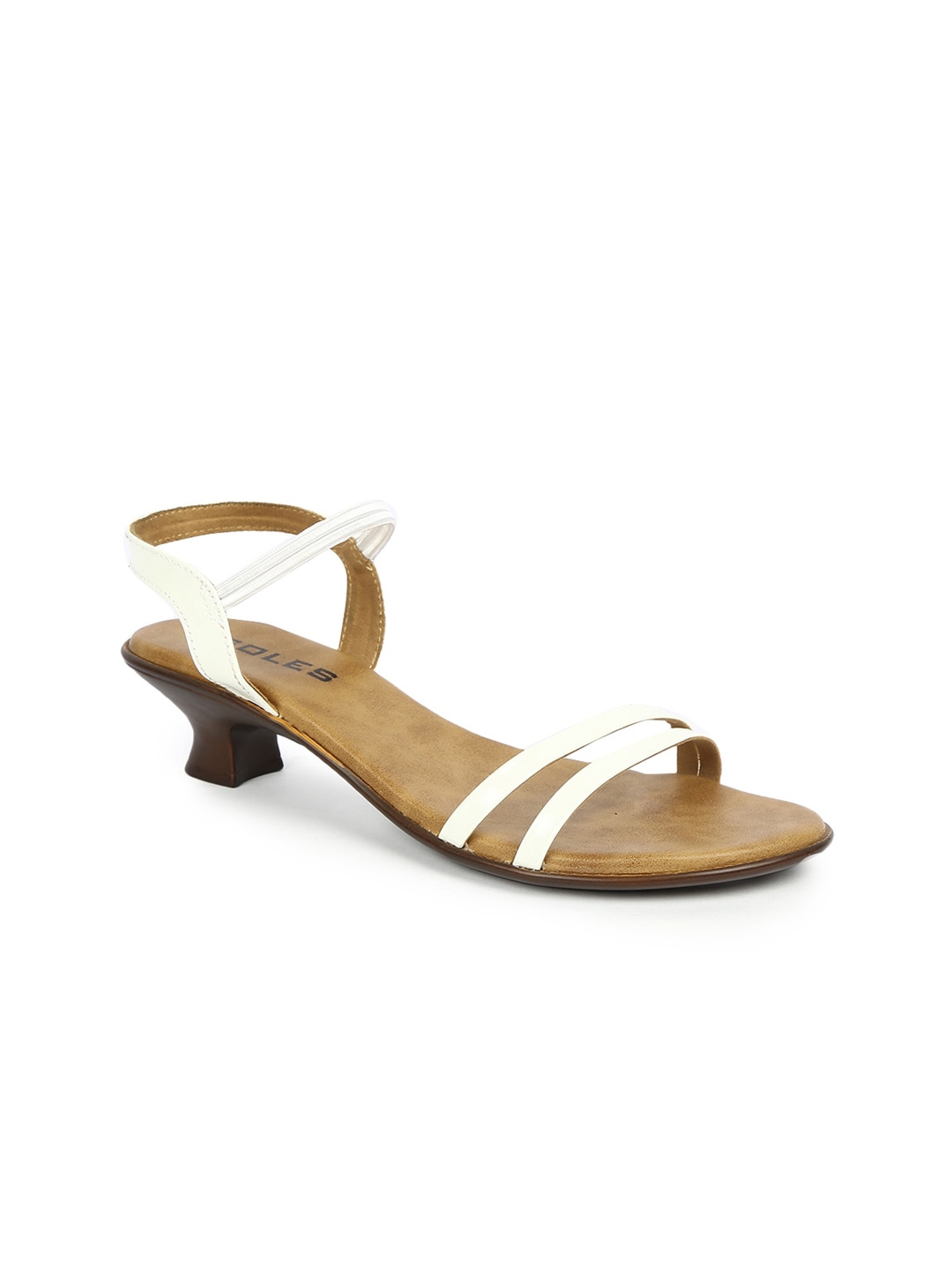 Buy SOLES Women White Kitten Heels - Heels for Women 19420002 | Myntra