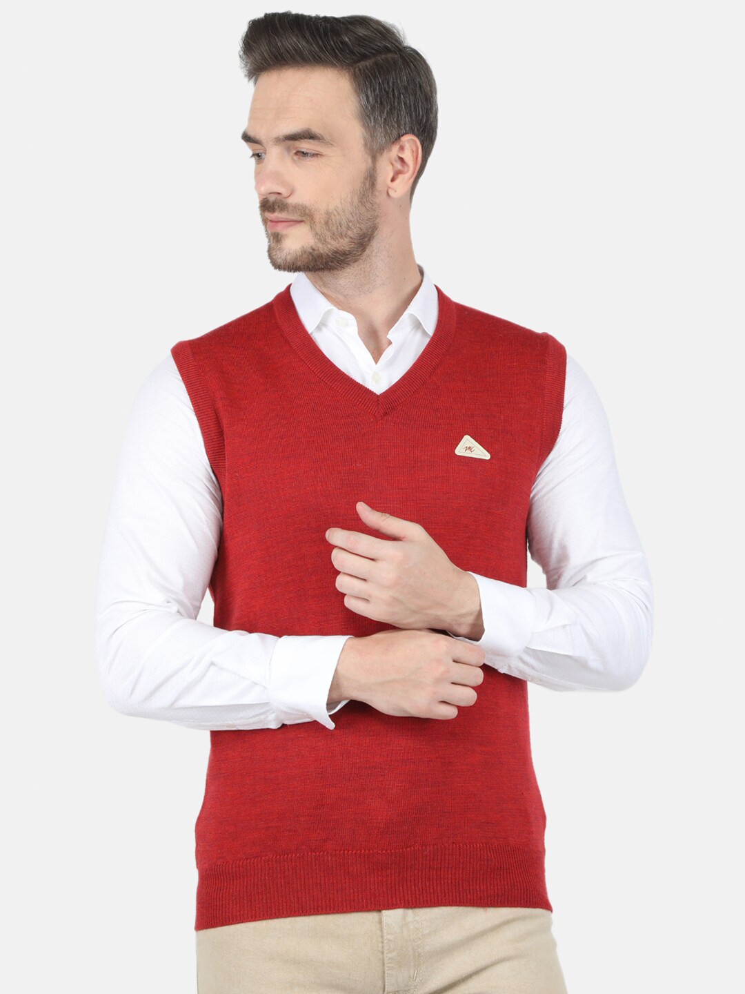 Buy Monte Carlo Men Red Sweater Vest - Sweaters for Men 19424092 | Myntra