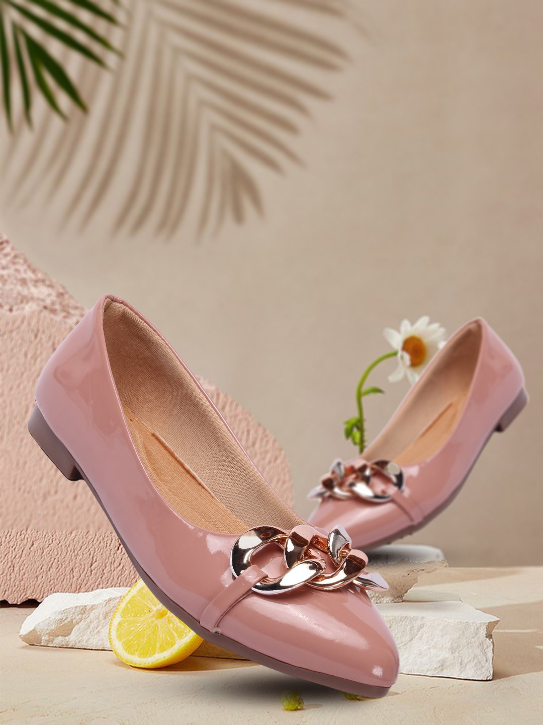 Buy TWIN TOES Women Pink Ballerinas - Flats for Women 19427702 | Myntra