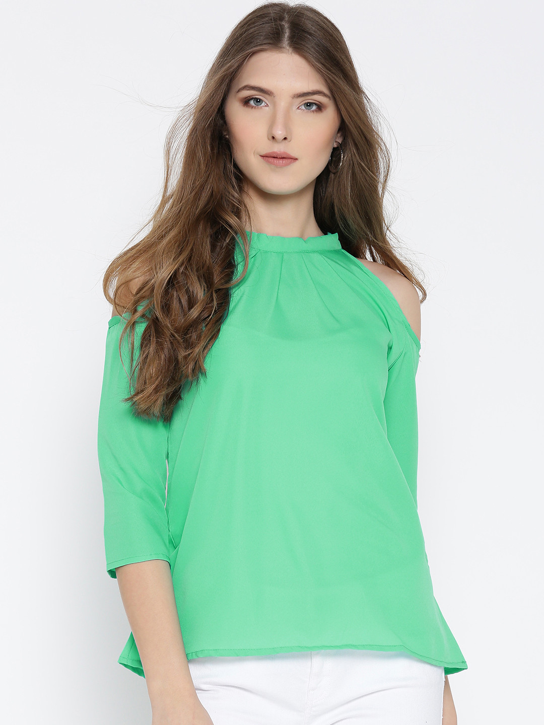 Buy U&F Women Green Top Tops for Women 1942889 Myntra