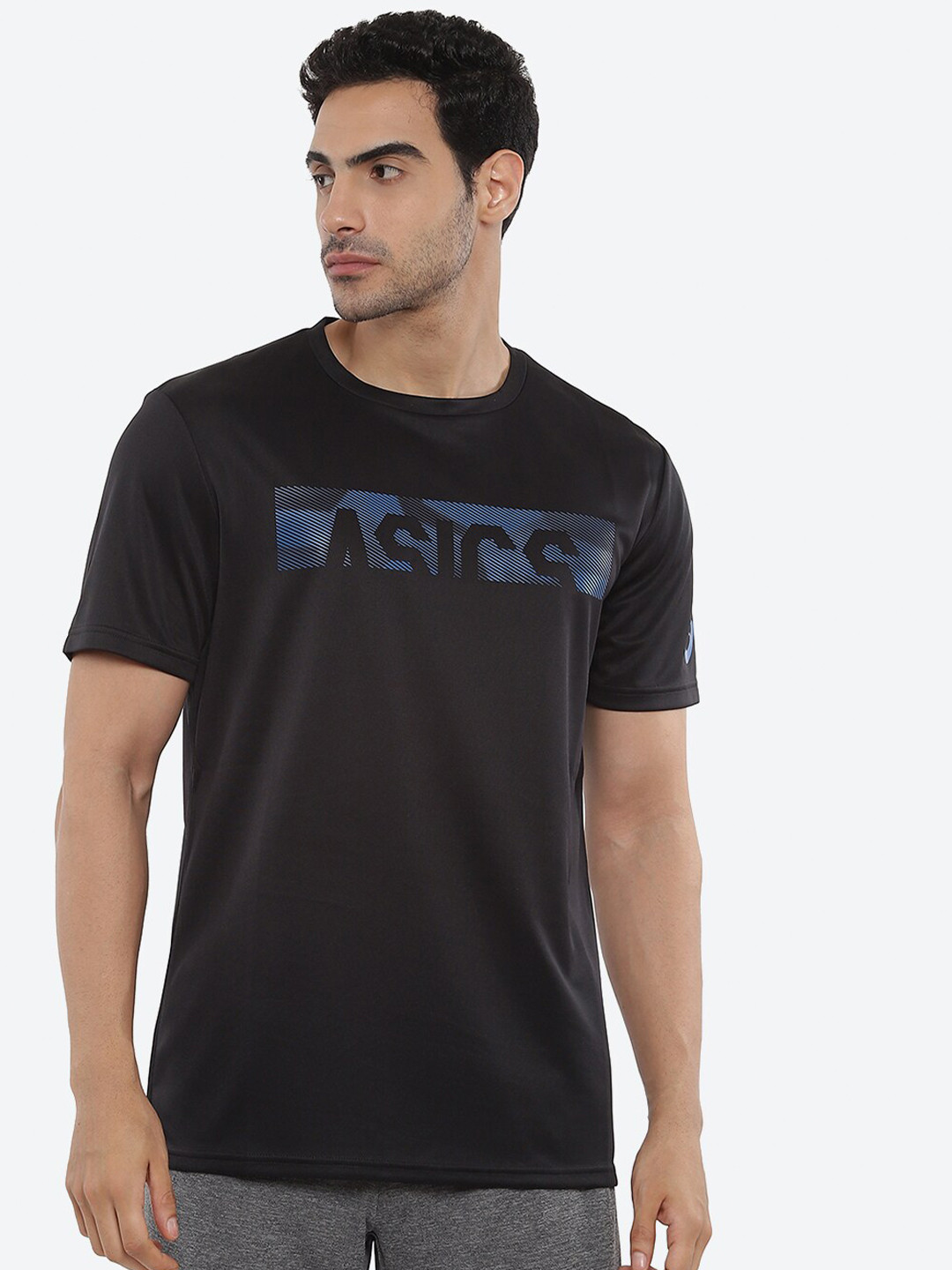 Asics Logo Mens Black T-Shirt main image 0