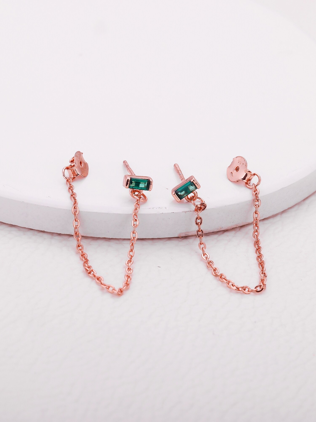 Buy GIVA Rose Gold Contemporary Drop Earrings - Earrings for Women ...