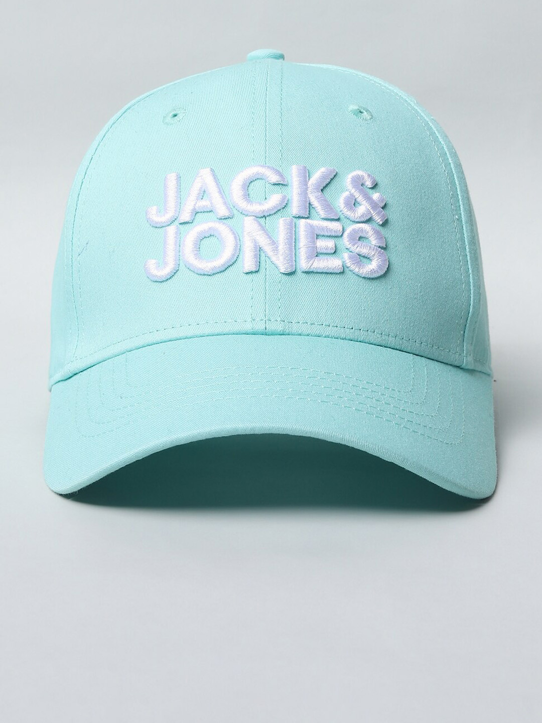 Buy Jack & Jones Men Green & White Embroidered Baseball Cap Caps for