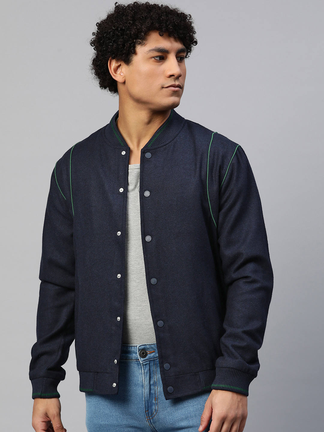 Buy Marks & Spencer Men Solid Bomber Jacket - Jackets for Men 19432408 ...