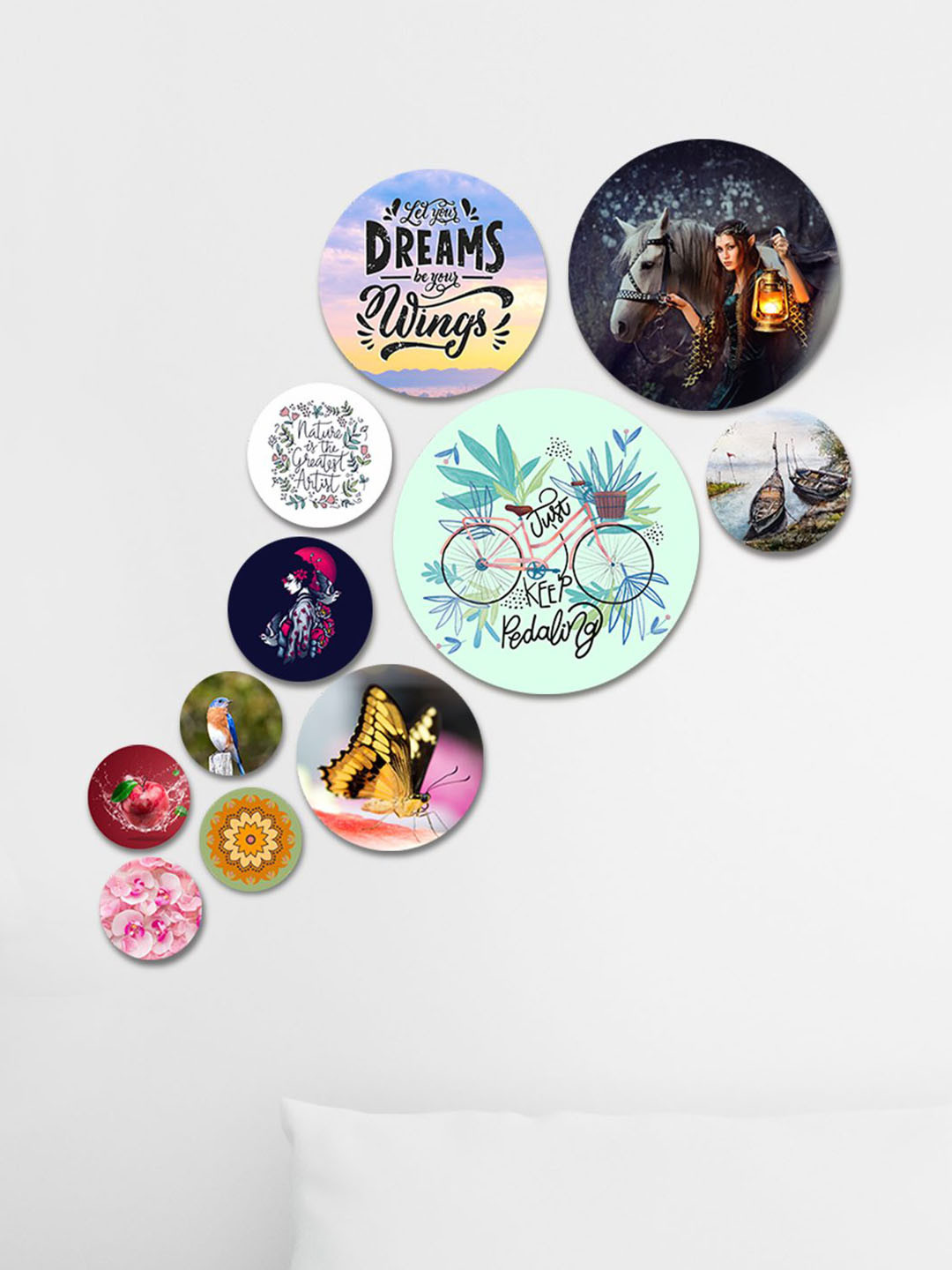 Buy ArtVibes Set Of 11 Wooden Wall Hanging Wall Decor Wall Decor for