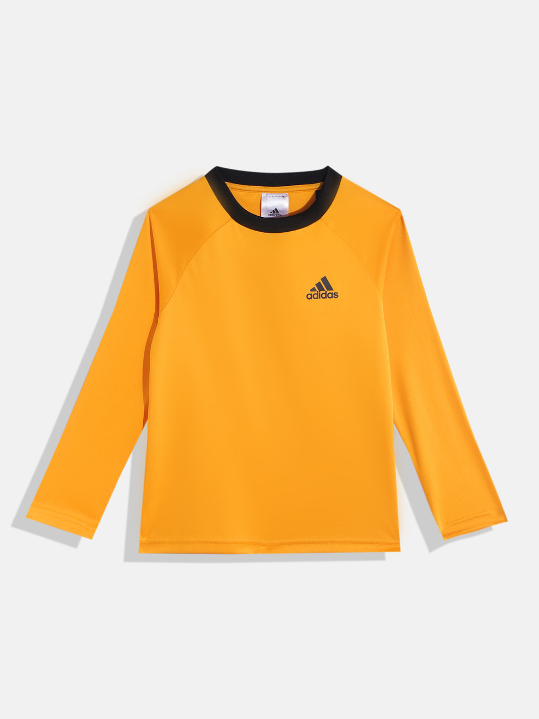 Buy ADIDAS Boys Mustard Yellow Solid T Shirt Tshirts for Boys