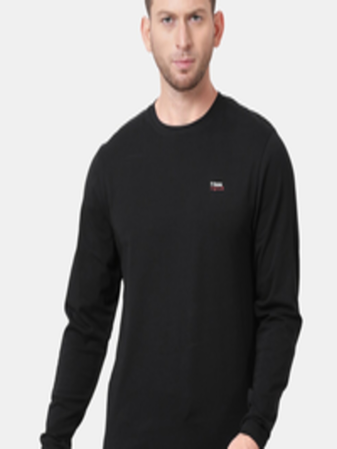 Buy T Base Men Black Cotton T Shirt - Tshirts for Men 19438250 | Myntra