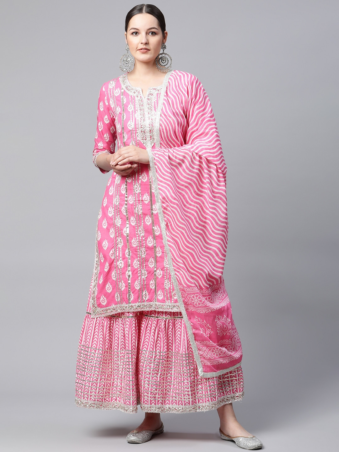 MEERA KURTA & SHARARA SET