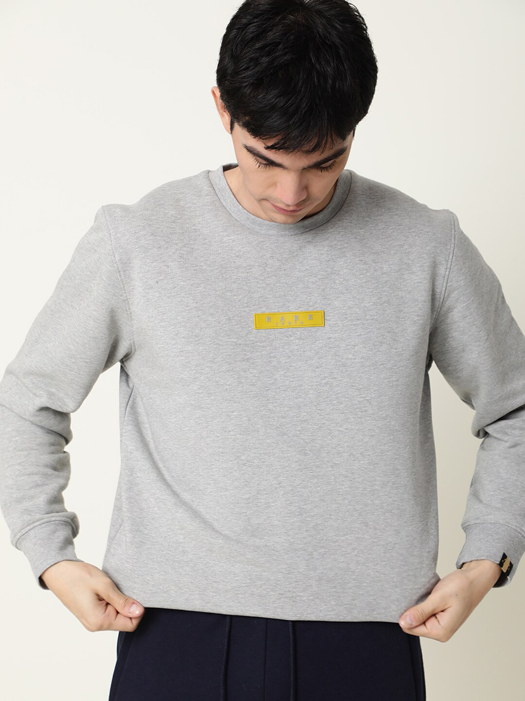 RARE RABBIT Men Verano Round Neck Cotton Sweatshirt main image 1