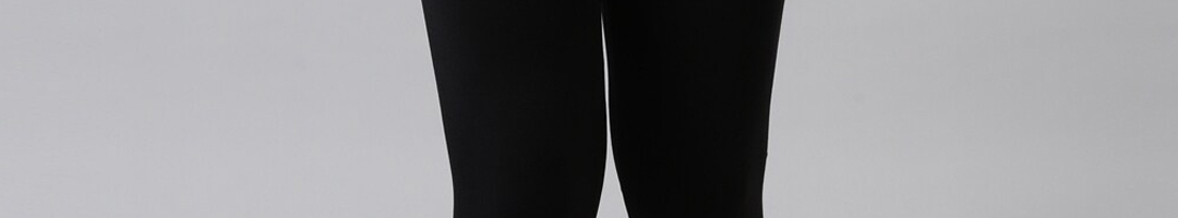 Buy Go Colors Girls Black Solid Cotton Ankle Length Leggings - Leggings ...
