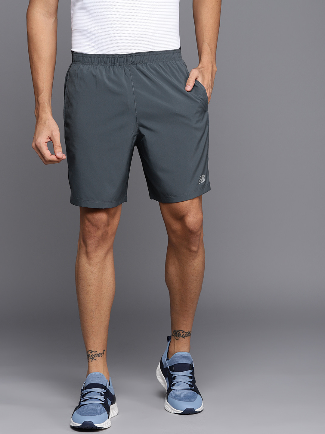 Buy New Balance Men Grey Outdoor Sports Shorts Shorts for Men