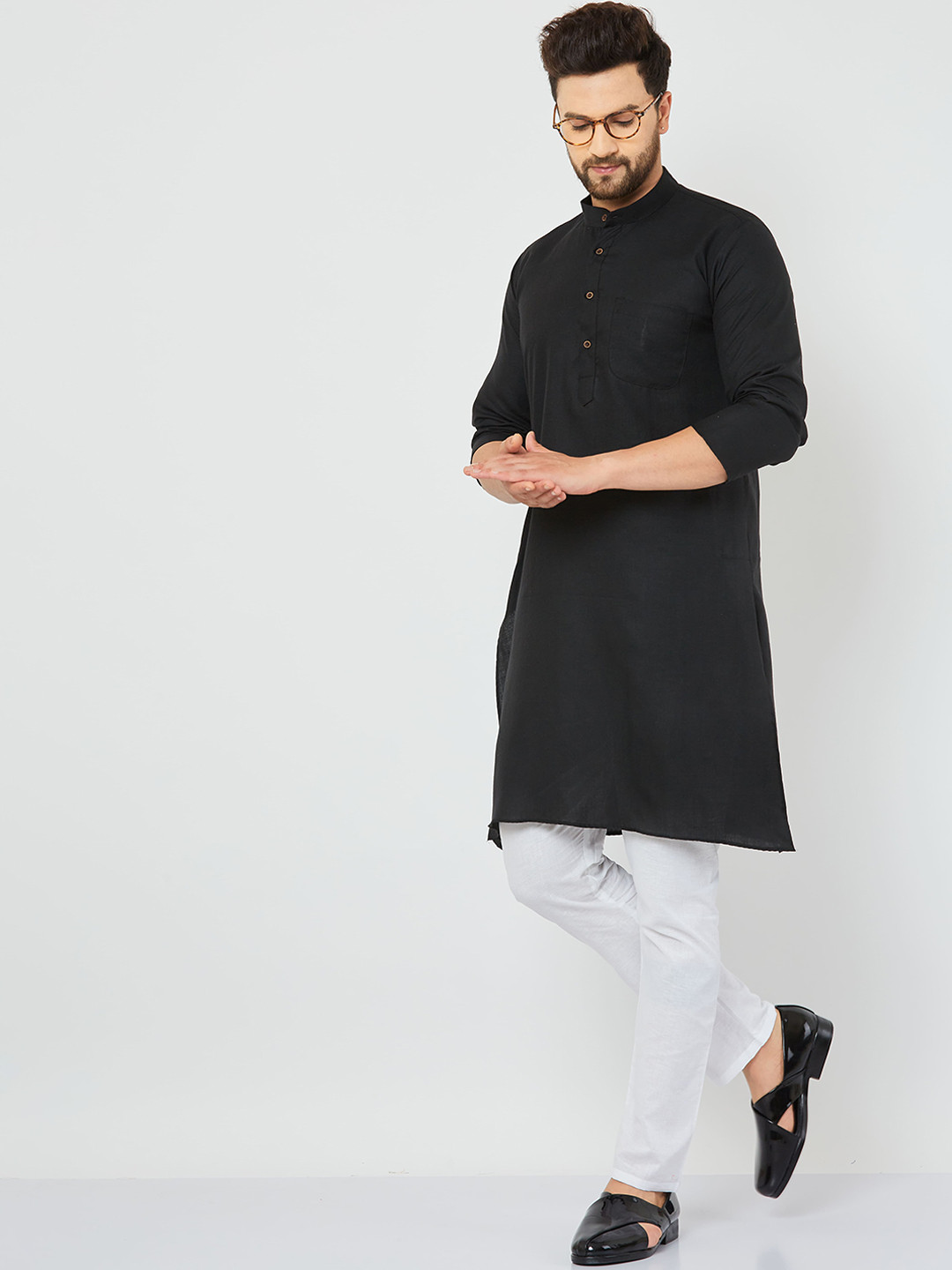 Buy Armaan Ethnic Men Black Kurta Kurtas for Men 19465366 Myntra