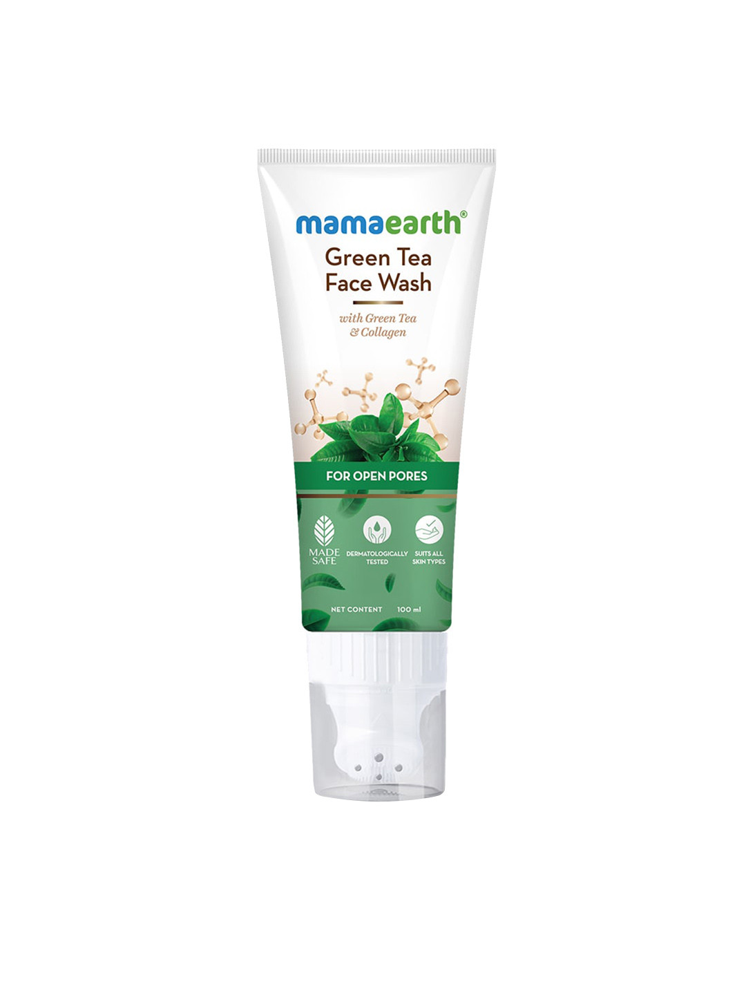Buy Mamaearth Green Tea Face Wash With Collagen & Niacinamide 100 Ml Face Wash And Cleanser