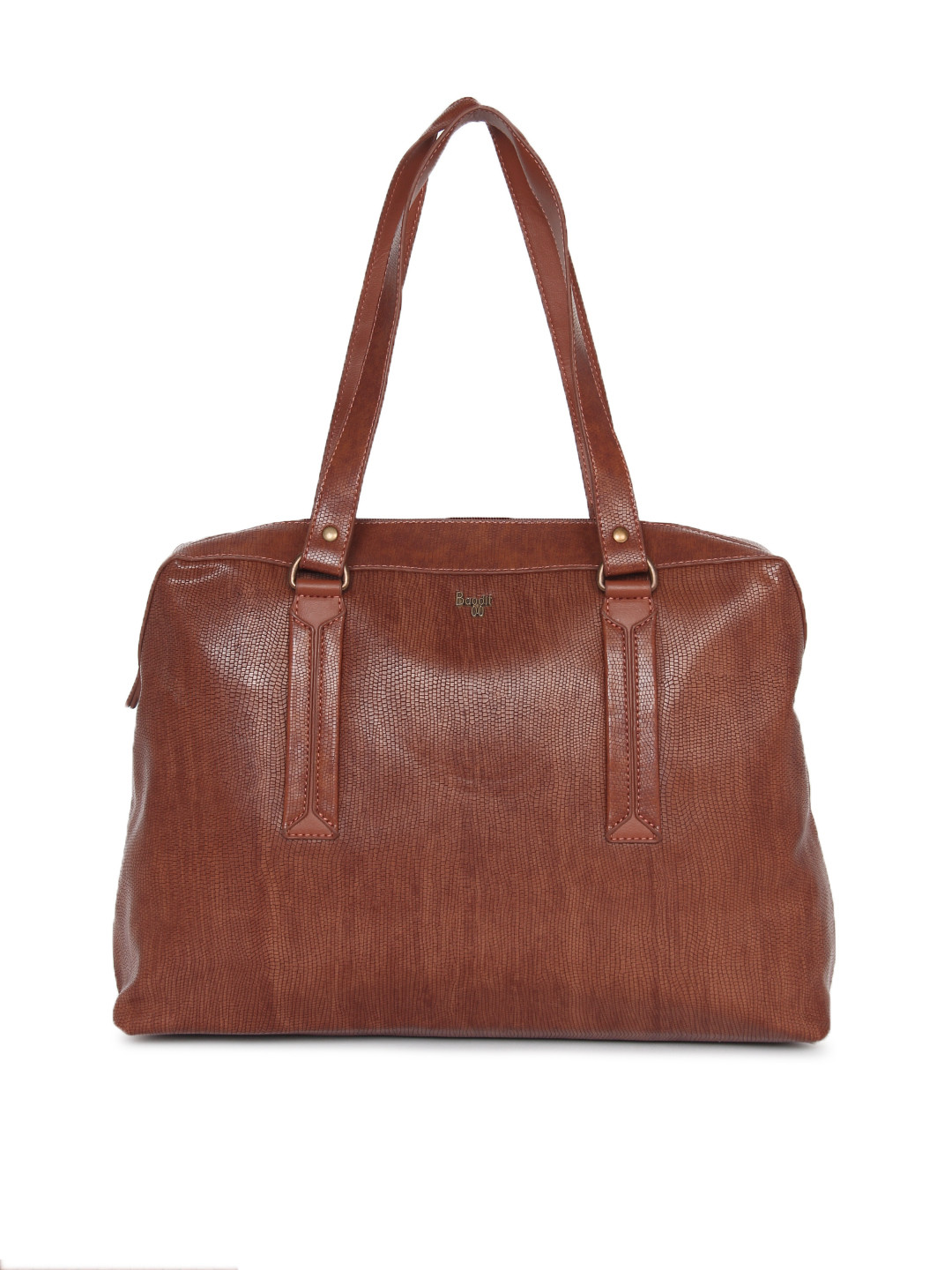 Buy Baggit Brown Textured Shoulder Bag With Laptop Compartment