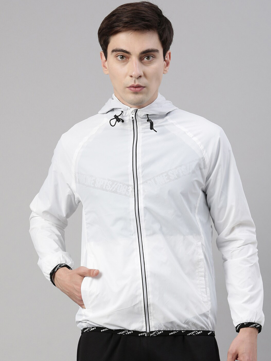 Buy Proline Active Men White Training Or Gym Sporty Jacket Jackets