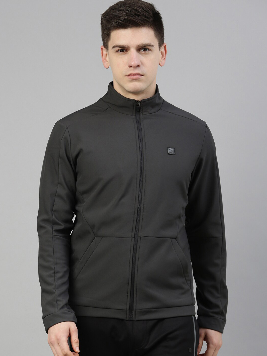 Buy Proline Active Men Grey Solid Training Or Gym Sporty Jacket