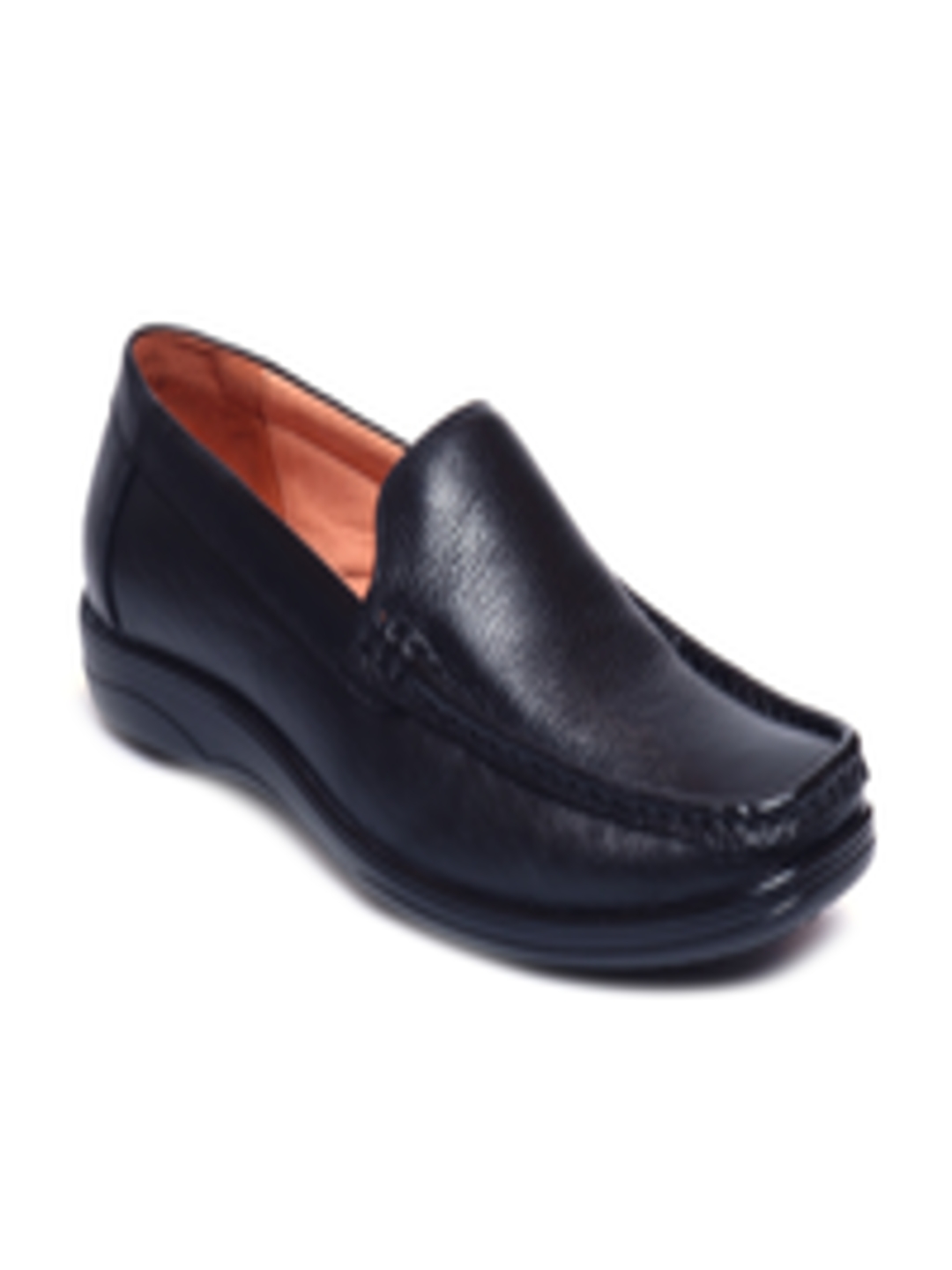 Buy Zoom Shoes Men Black Solid Leather Formal Loafer - Formal Shoes for ...