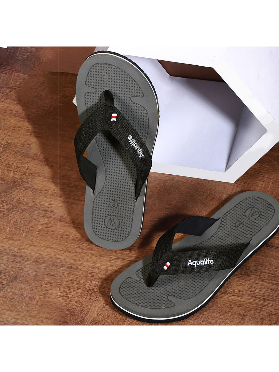 Buy Aqualite Men Black Flip Flops Flip Flops for Men 19482980 Myntra