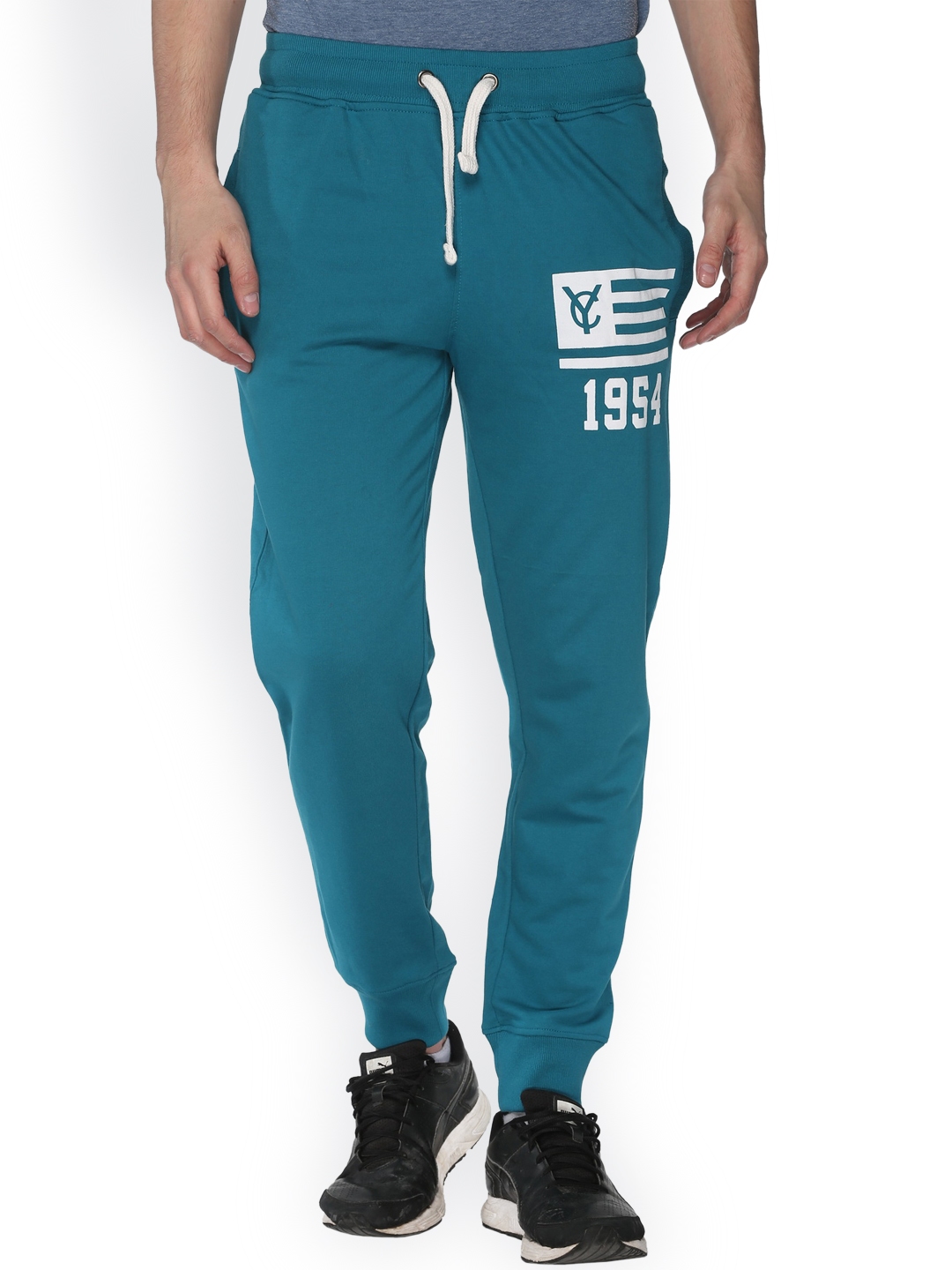 Buy Club York Turquoise Blue Joggers - Track Pants for Men 1948918 | Myntra