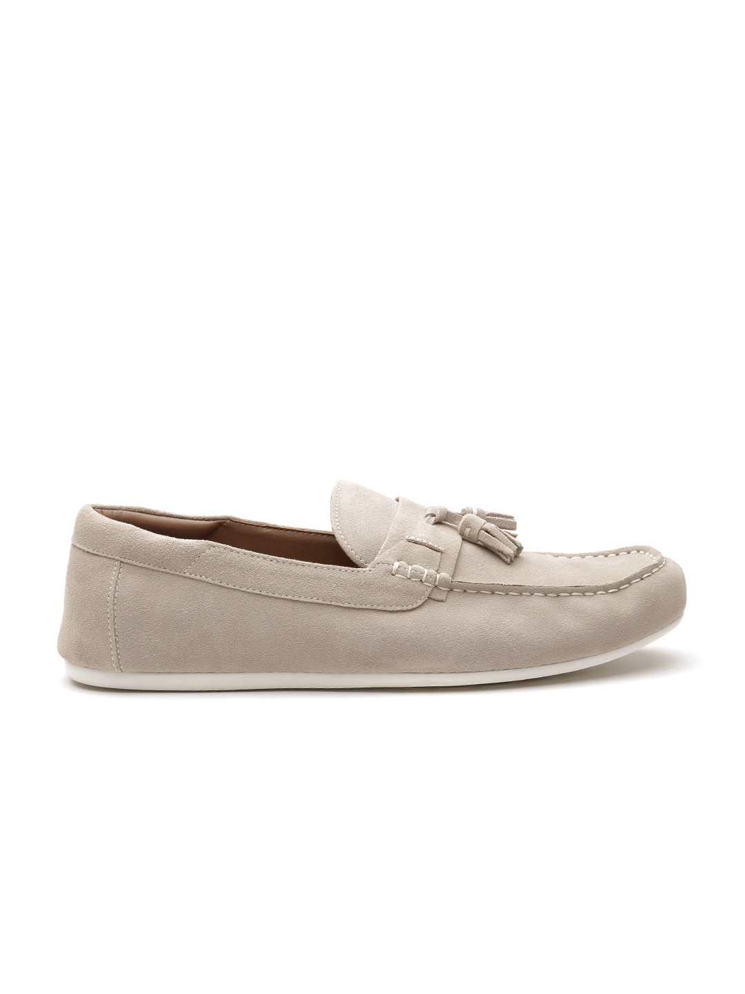 Buy ALDO Men Beige Suede Loafers Casual Shoes for Men
