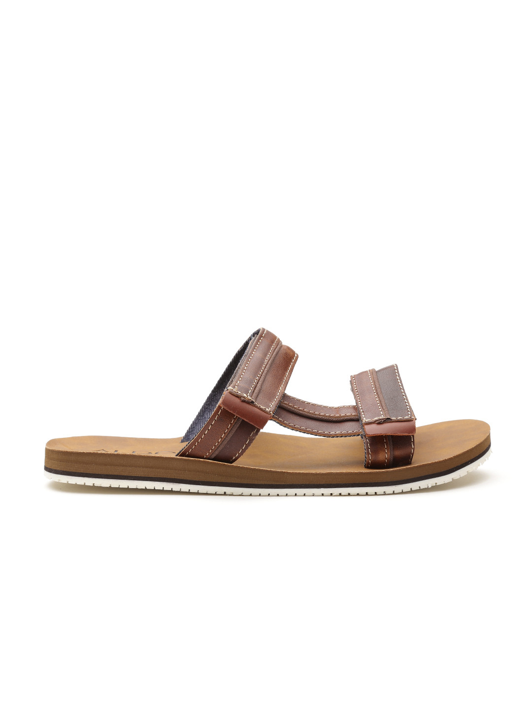Buy ALDO Men Brown Monterano Leather Sandals Sandals for Men 1949108
