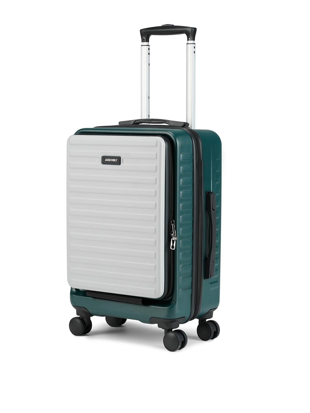 Buy Assembly Colourblocked Hard Sided Cabin Sized Trolley Suitcase 40L ...