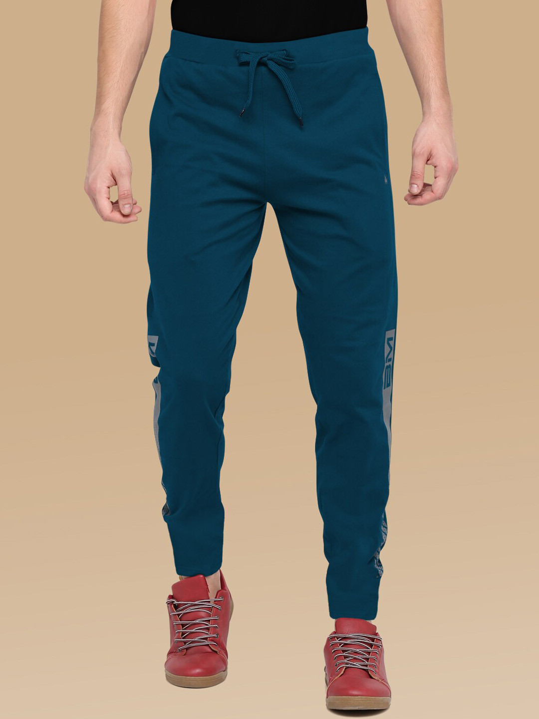Blue Regular Fit Men's Track Pants by Being Human Clothing