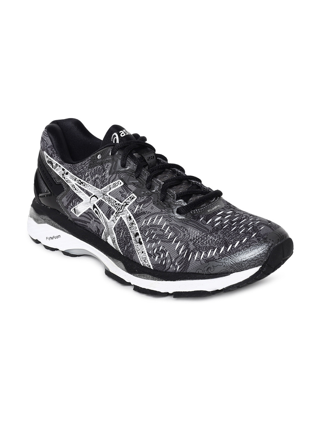asics grey running shoes