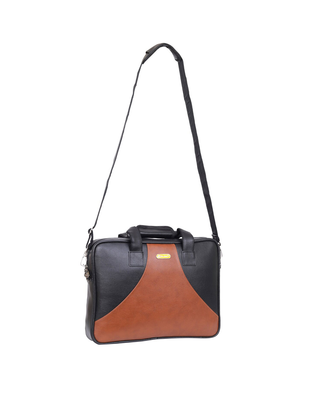 Buy Blowzy Bags Unisex Black & Brown Messenger Bag Messenger Bag for