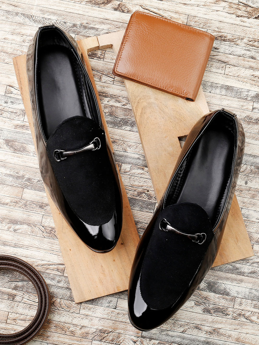 Buy T Rock Men Black Solid Formal Loafer Formal Shoes for Men