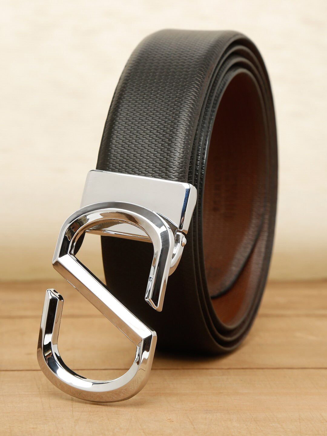 Buy Teakwood Leathers Men Black Textured Leather Belt - Belts for Men ...