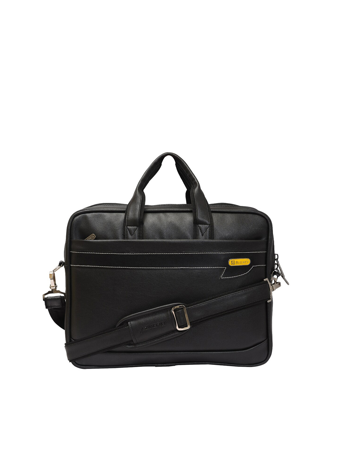 Buy Blowzy Bags Unisex Black PU Laptop Bag Laptop Bag for Unisex