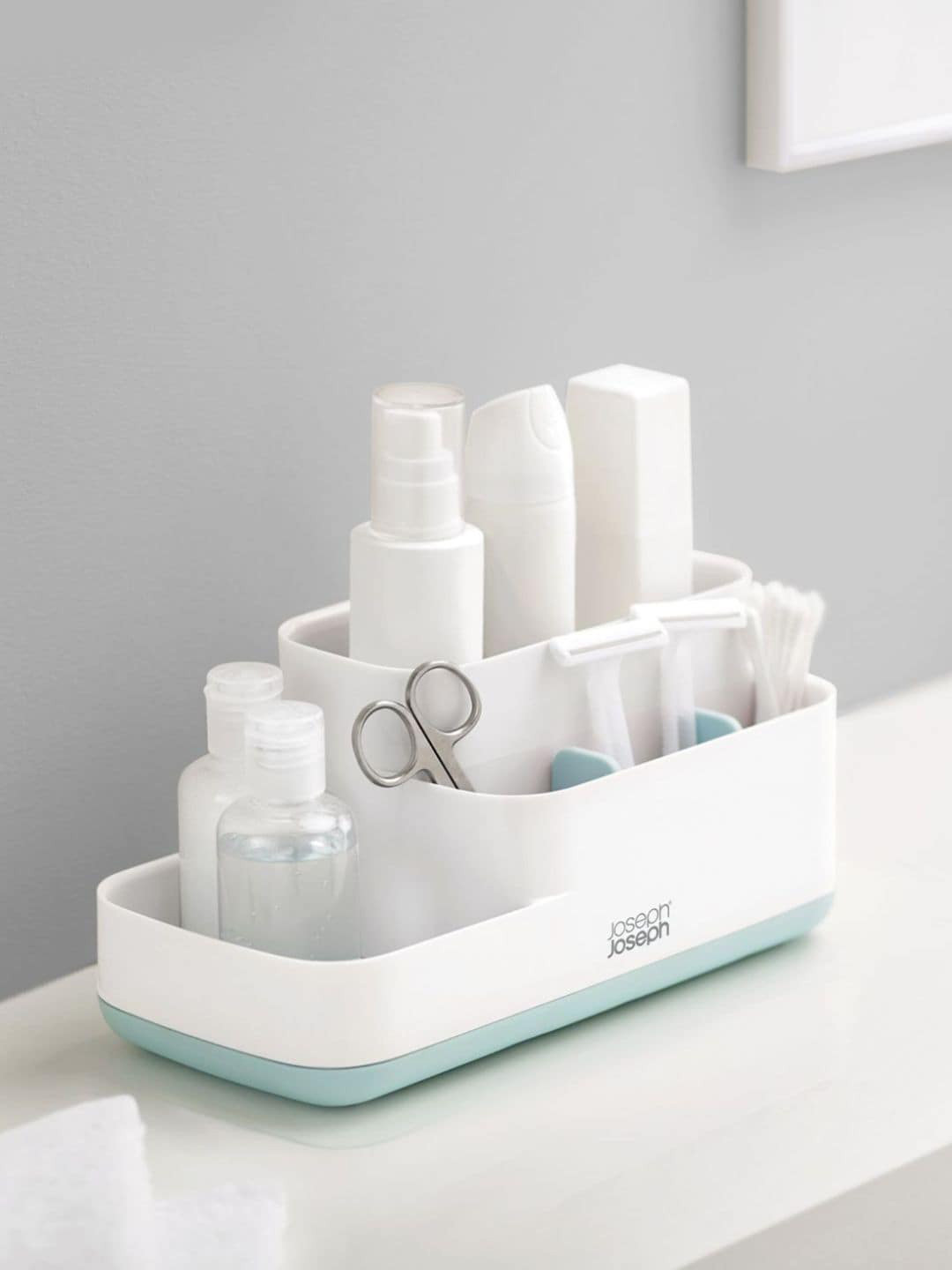 Buy Joseph Joseph Blue & White Solid EasyStore Bathroom Caddy
