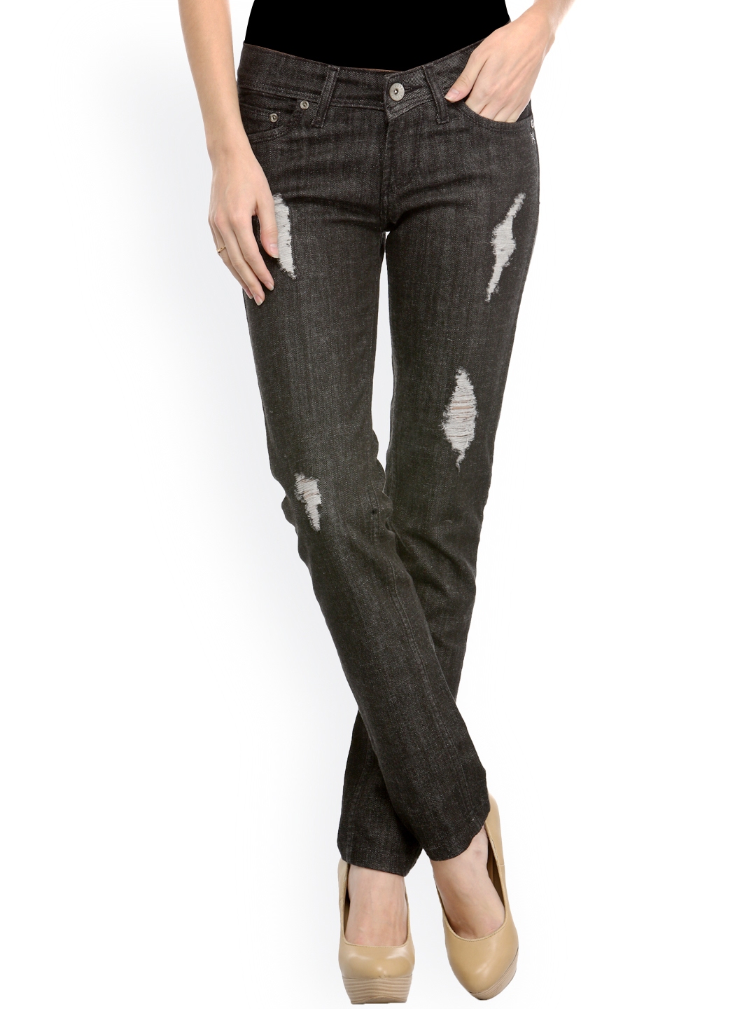 black jeans myntra