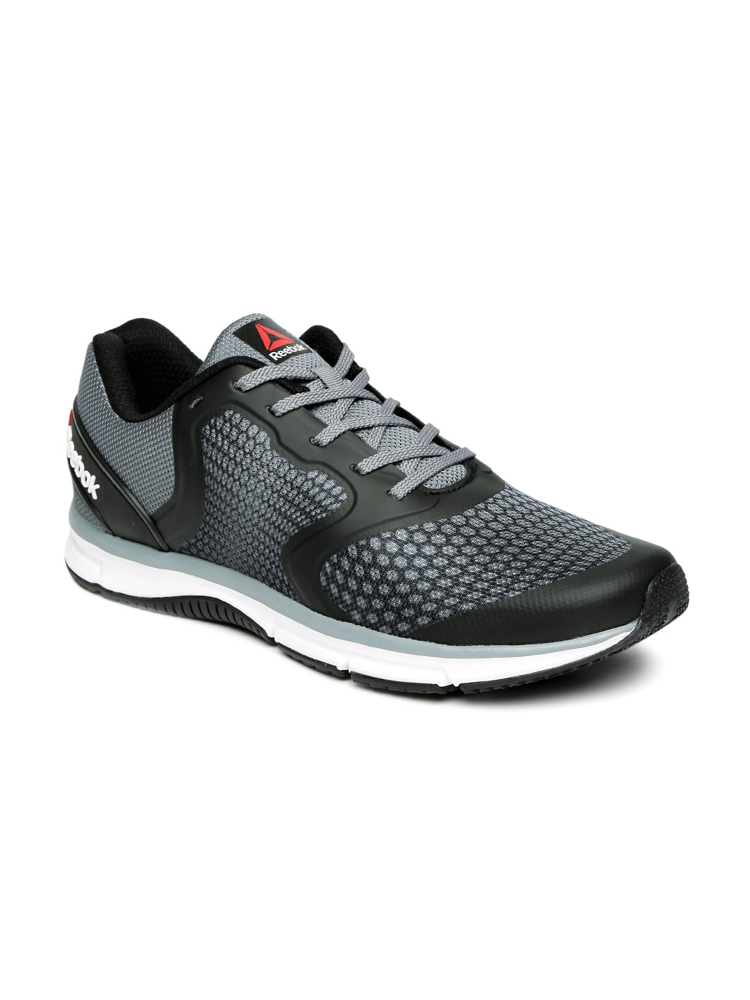 reebok men grey running shoes