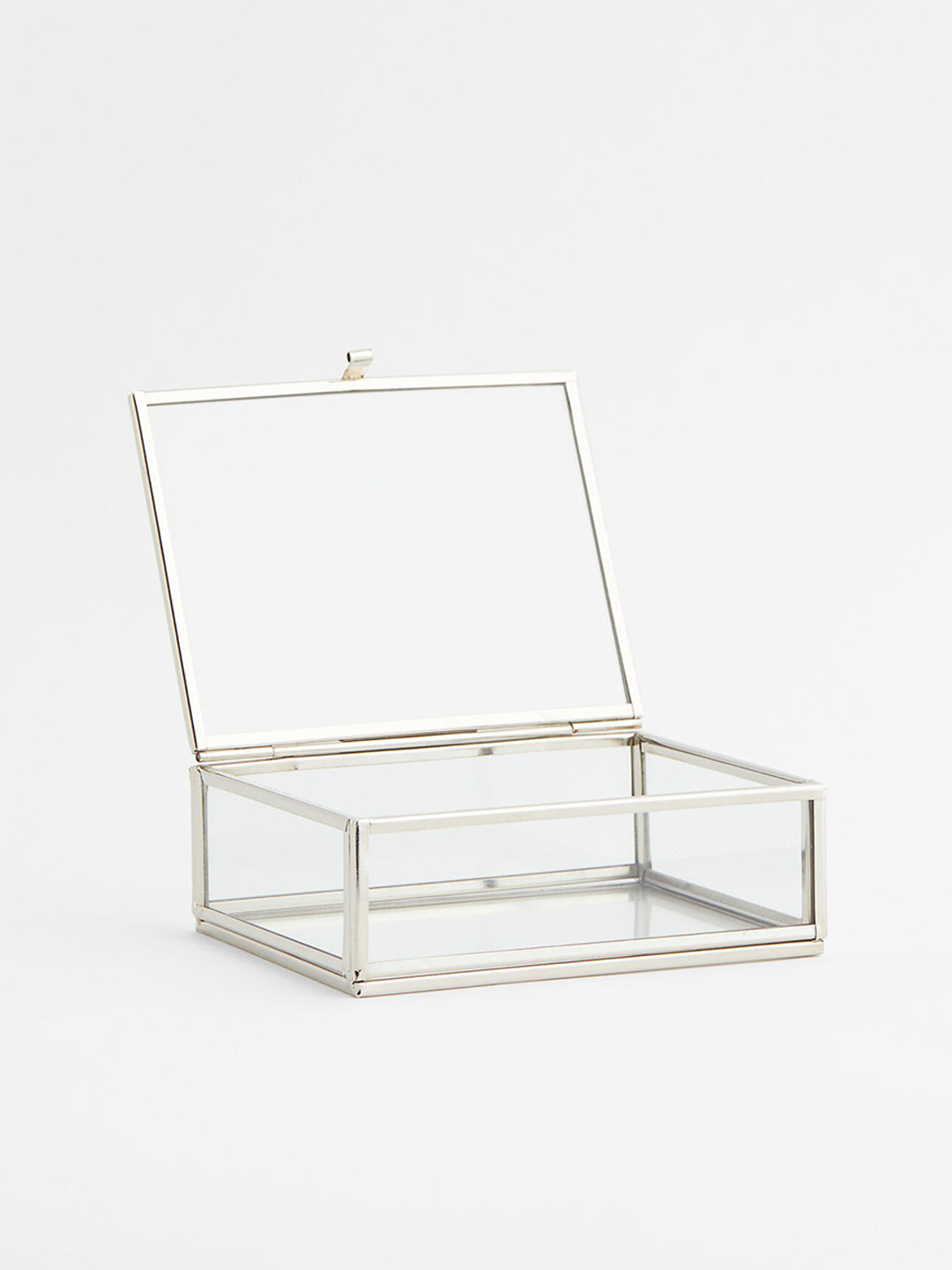 Buy H&M Silver Toned Clear Glass Box Organisers for Unisex 19518916