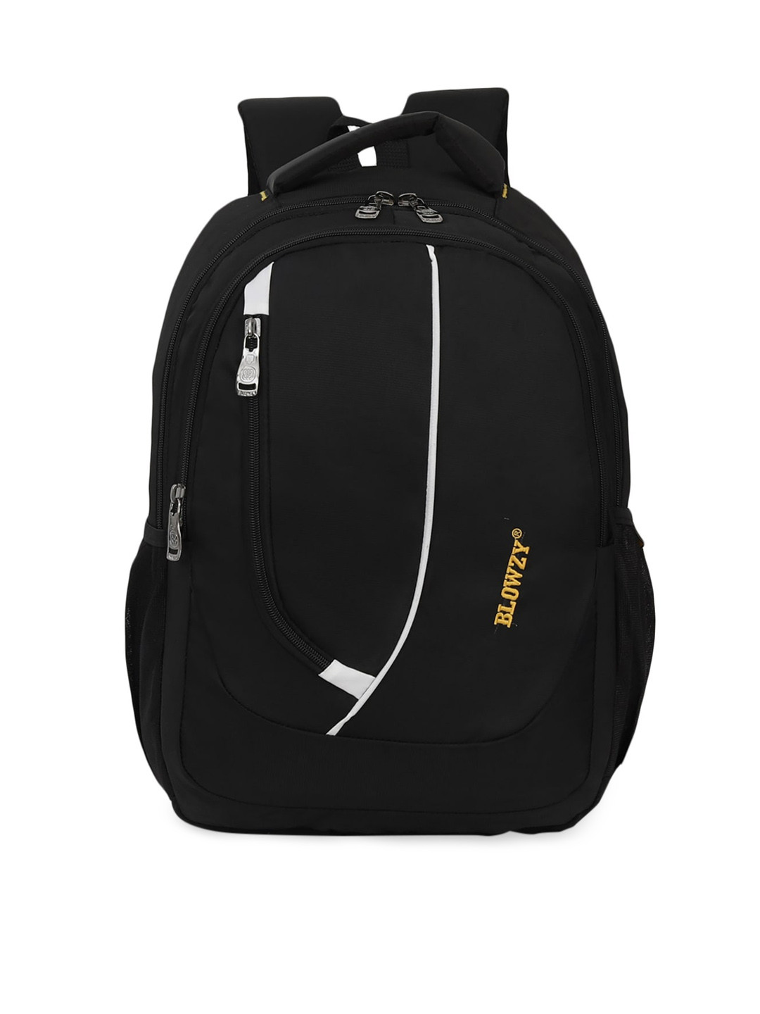 Buy Blowzy Bags Unisex Black & White Backpack With Hip Strap