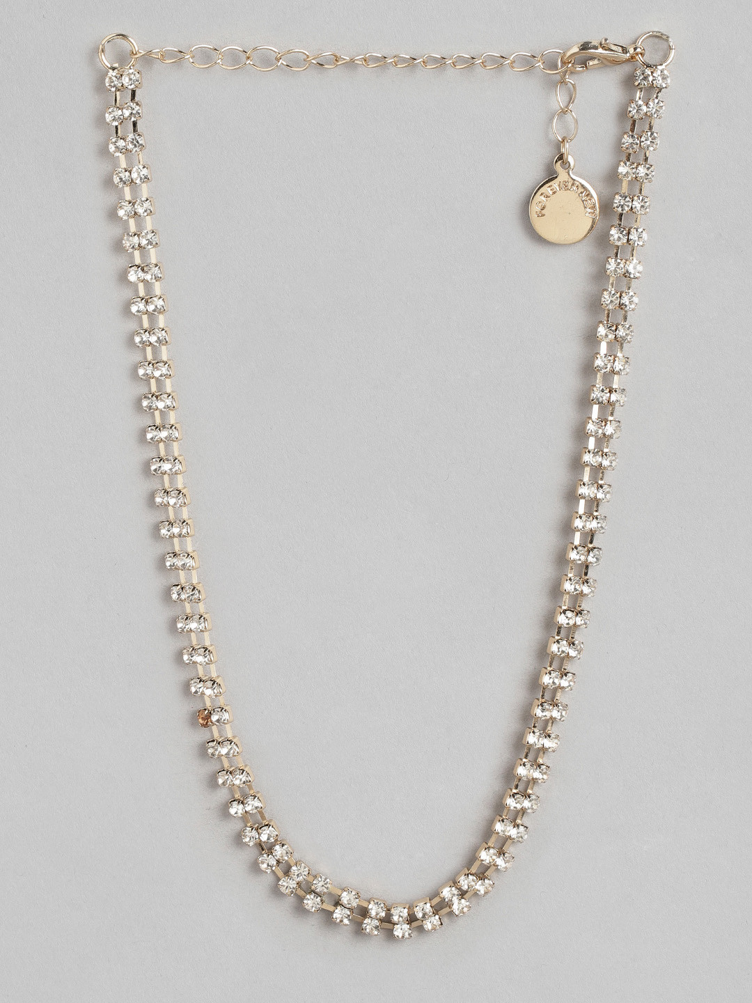 Buy Forever New Gold Toned Stone Studded Necklace Necklace And Chains