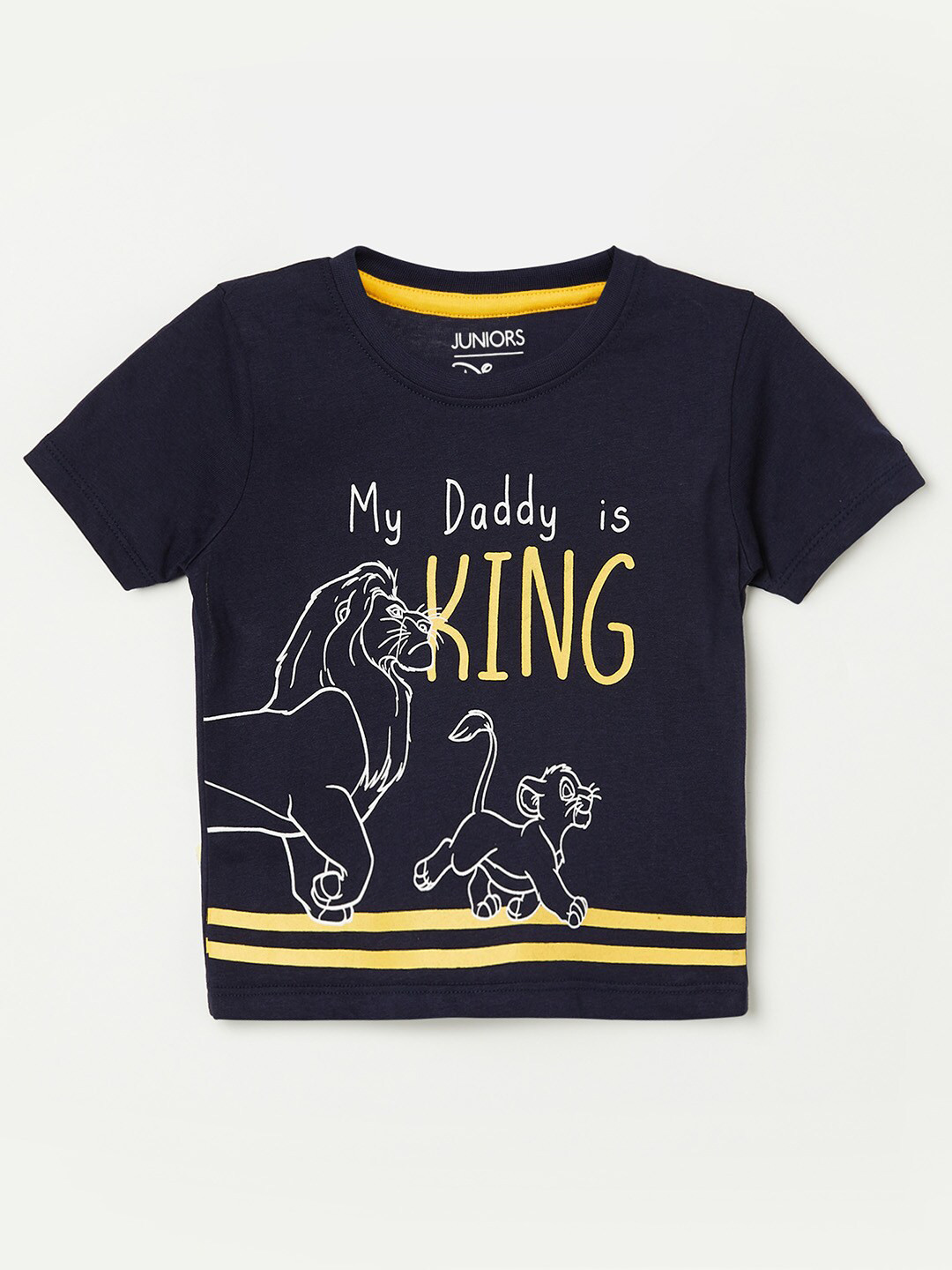 Boys Yellow Typographic Shirt With Printed T-Shirt And Twill Shorts Sets